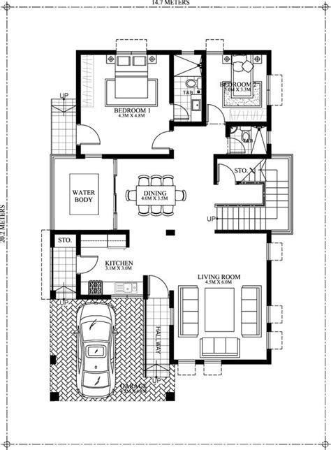 Modern 2 Storey House Designs And Floor Plans