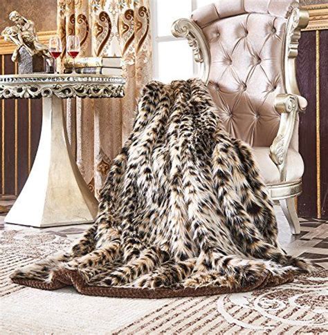 Lindsey Home Fashion Faux Fur Throw Blankets For Bed Sup