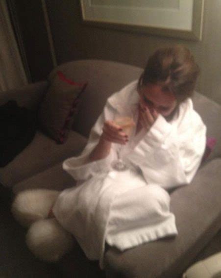victoria beckham tweets a picture of herself without make up and in her dressing gown ok magazine