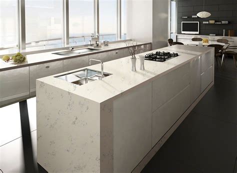 Carrara Grigio™ Quartz Quartz Countertops White Quartz Countertop