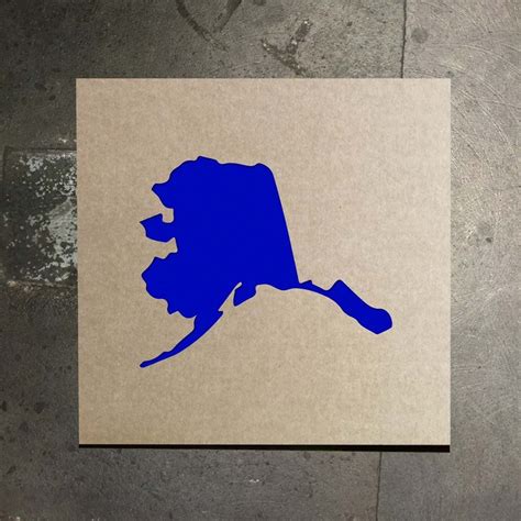 Alaska State Outline Stencil Stencils State Outline Alaska