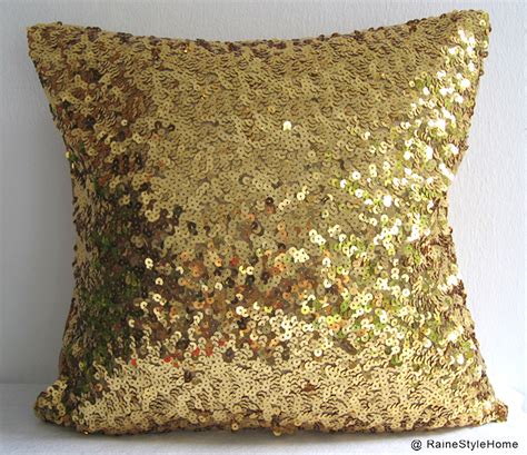 Modern Luxury Glamour 17inch Silver Sequins Embellished Bling Pillow