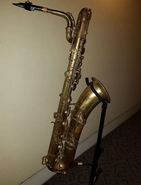 1935 Conn 12m Transitional Baritone Saxophone Reverb