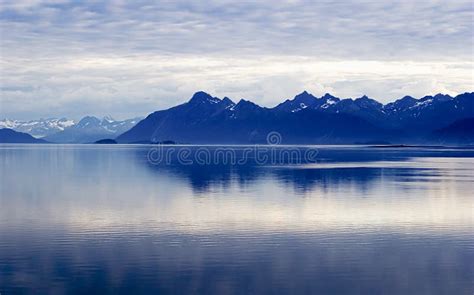 Ocean Mountain Sky Layers Alaska Stock Image Image Of Scene