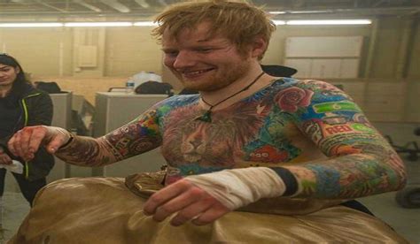 They Re S Ed Sheeran S Tattoos Have Been Mocked By His Own Tattoo Artist Extra Ie