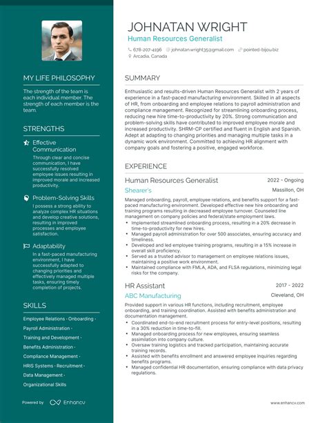 3 Human Resources Generalist Resume Examples & How-To Guide for 2024