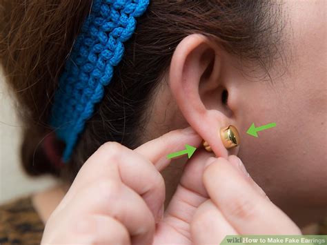 (no nail glue needed.) they healing up. 3 Ways to Make Fake Earrings - wikiHow