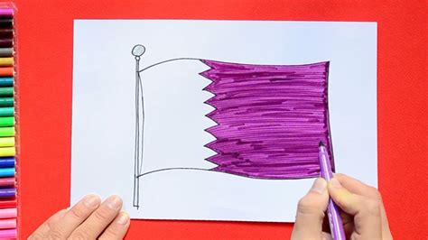 How To Draw National Flag Of Qatar Youtube