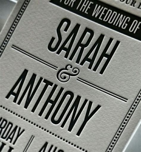 You Cant Go Wrong With Black And White Letterpress Letterpress