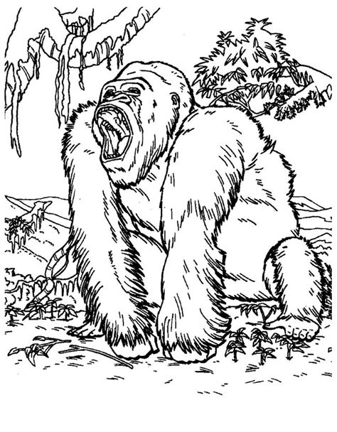 Desenhos De King Kong Para Imprimir E Colorir Pintar
