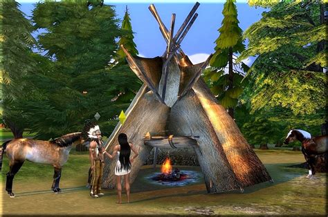 Sims 4 Ccs The Best Indianer Tipi By Asylaraber02