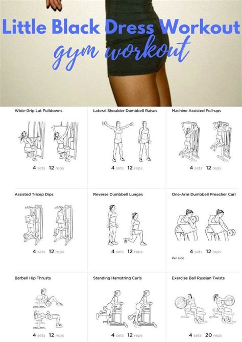 Little Black Dress 👗 Workout Gym Workouts Women Workout