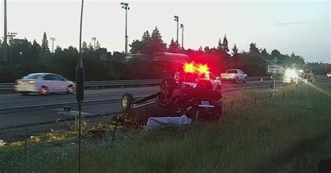 Suspect Crashes After Leading Officers On Chase Along Highway 99 In Elk Grove Cbs Sacramento