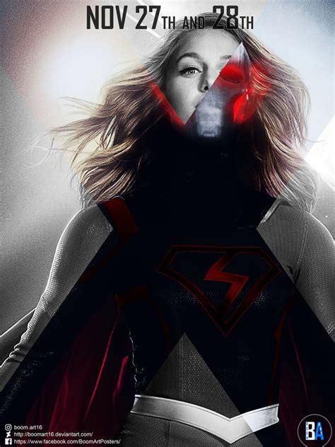 crisis on earth x supergirl poster by boomart16 supergirl supergirl tv supergirl crossover