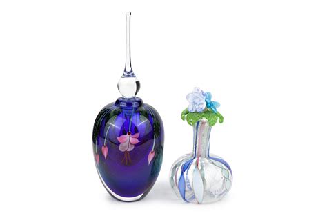 Two Art Glass Perfume Bottles Witherells Auction House