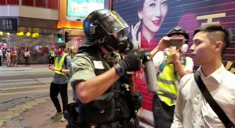 Halloween Protests In Hong Kong Police Fire Tear Gas In Mong Kok Central And Sheung Wan As