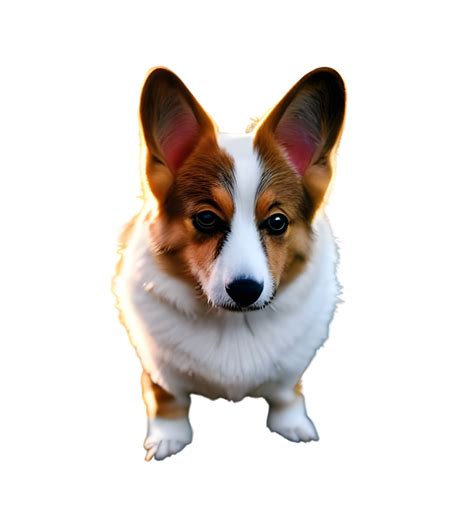 A Beautiful Portrait Of A Cute Corgi Dog Generative Ai 15742753 Png