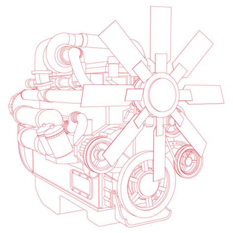 2900 Car Engine Blueprint Stock Illustrations Royalty Free Vector