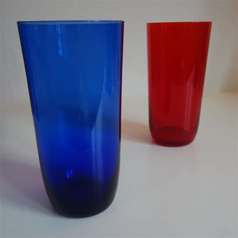 Vintage Coloured Glass Tumblers Vintage And Antique Back And Forth