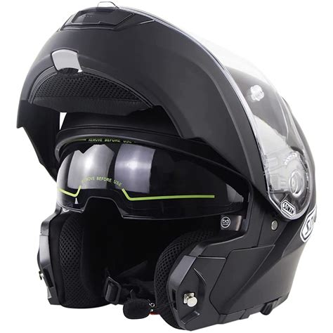 Buy Bluetooth Integrated Modular Flip Up Dual Visors Motorcycle Helmet