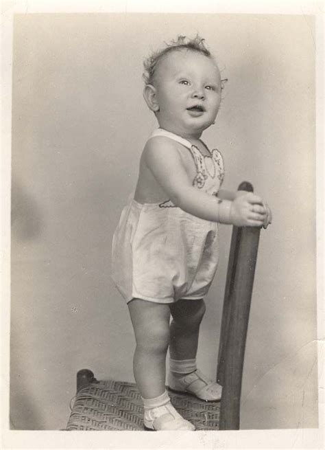 Vintage Photo Boy Baby Black And White Anos 60