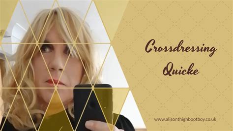 Crossdressing Quickie Blonde Moment Glamorous Crossdresser Youtube