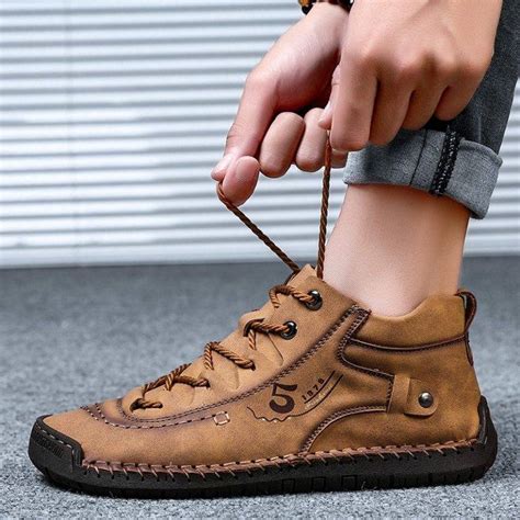 100 Leather Men British Style Comfortable Walking Shoe Gadkit