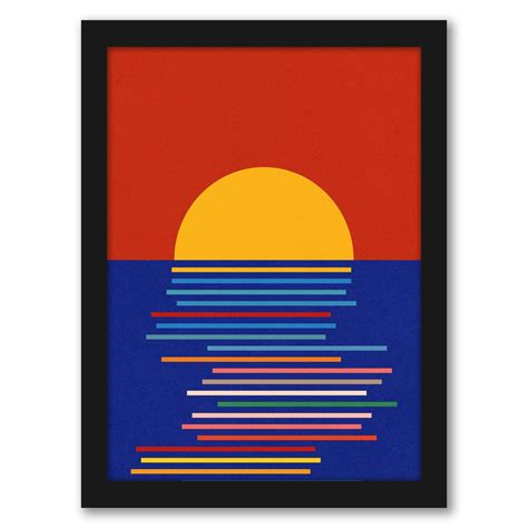 Sunset In Sicily By Rosi Feist White Framed Print Posters Art Prints Graphic Wall Art Art