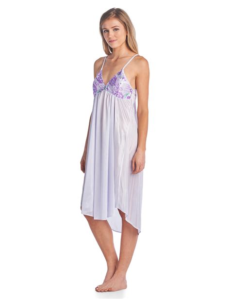 Casual Nights Womens Satin 2 Piece Robe And Nightgown Set