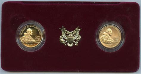 Lot Detail 1997 W Franklin Delano Roosevelt Commemorative Gold Coin Set