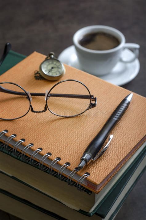 Stack Of Books And A Pair Of Glasses On Top Of It Stock Image Image