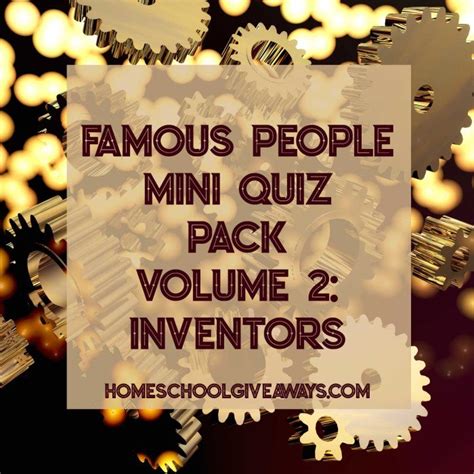 Nascar's safer barriers are the only way. FREE Famous People Mini Quiz Pack Volume 2 - Inventors ...