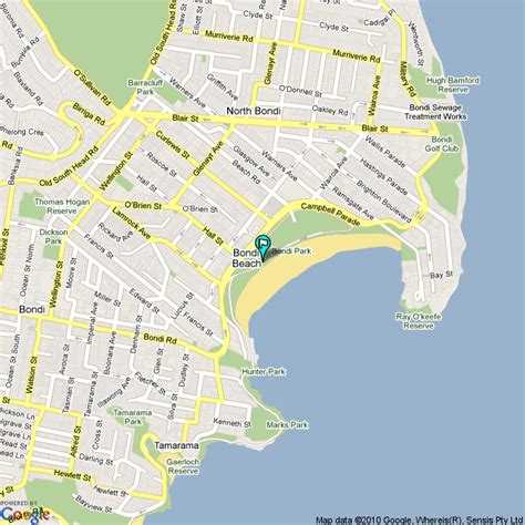 Satellite image of bonbeach, australia and near destinations. Bondi Beach - Physical Characteristics that make Australia ...