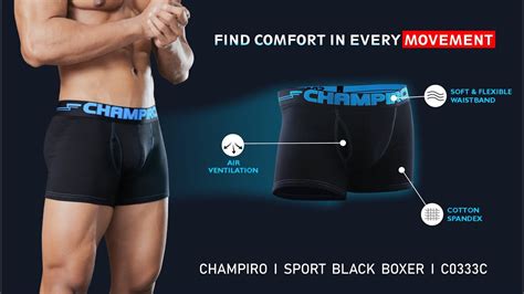 Celana Dalam Pria Anti Pengap I Champiro Underwear I C0333 C Youtube