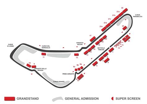 Singapore Gp Circuit Monza Grandstand Map F1 The F1 Spectator Kar