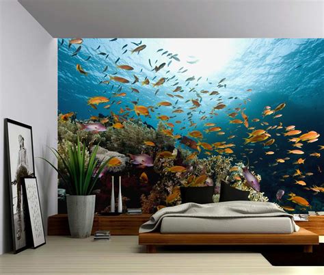 Underwater Fish Ocean World Large Wall Mural Self Adhesive