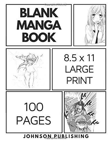 Blank Manga Book Variety Of Templates Panel Layouts Draw Your
