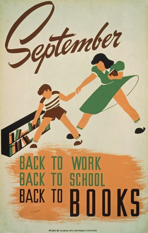 Vintage Back To School Poster Free Stock Photo Public Domain Pictures