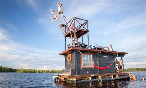 This Multi Level Sauna Raft Lets You Live Out Your Nordic Holiday