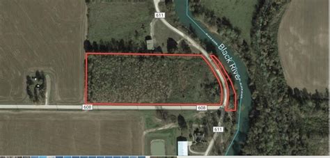 6 Acres Land With Timber And Black River Frontage Auctions