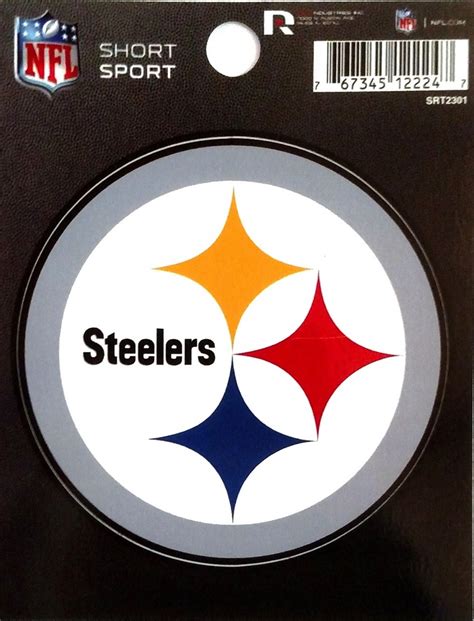 Pittsburgh Steelers 3 Decal Flat Vinyl Diecut Auto Home Sticker Emblem