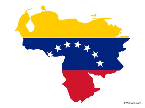 Flag Map Of Venezuela Free Vector Maps Outline Format Map Outline