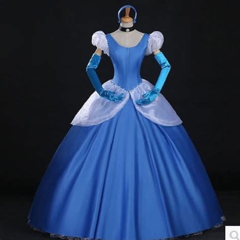 Blue Cinderella Dress For Women Movie Costume Adult Cinderella Costumes