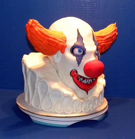 Another Cake From Michelles Cake Designs Llc Evil Clown Cake Clown Cake Cake Cake Designs