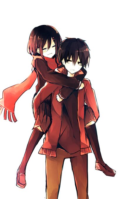 Piggy Back Ride~anime Oh Han Ni And Beak Seung Jo Couple Manga Manga