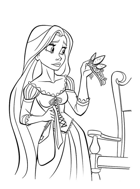 All Disney Princesses Coloring Pages With Rapunzel