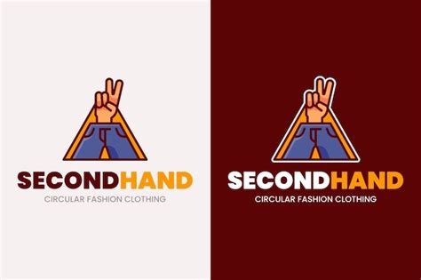 Free Vector Hand Drawn Second Hand Clothing Store Logo