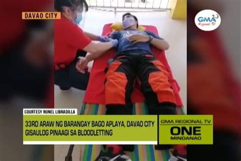 One Mindanao Bloodletting Sa Barangay One Mindanao Gma Regional Tv