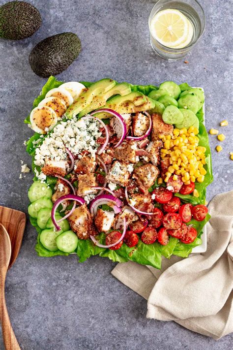 Crispy Cobb Salad With Breaded Chicken The Yummy Bowl