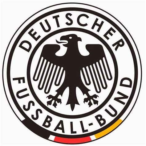 Germany National Football Team Creative 3d Logo White